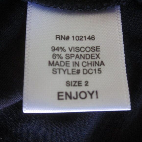 Michael Stars Size 2 Navy Blue Pullover Sleeveless Stretch Ruffle Accent Dress - Picture 5 of 12